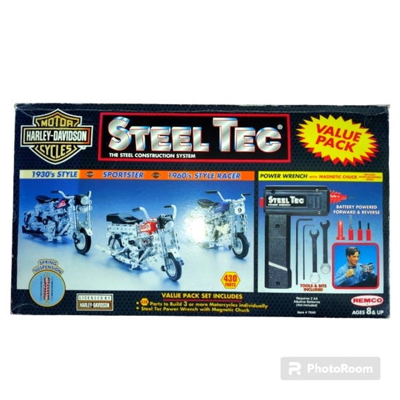 Harley Davidson Motor Cycles Steel Tec Kit 1994 Remco Toy 7040 NOS - Picture 1 of 12